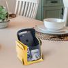 Ezindraw Valet Tray, Key Bowl for Entryway Table with Transparent Window, Small Decorative Holder Basket for Keys, Watches, Coins, Catchall Storage Organizer for Nightstand, Dresser, Yellow/Navy Blue view 3
