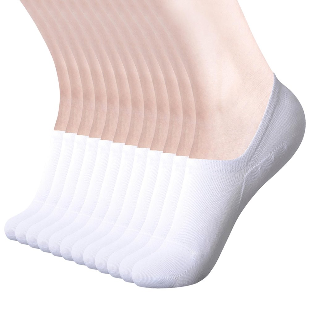 DIBAOLONG Womens No Show Socks Non Slip Flat Boat Line Low Cut Socks 12 Pairs