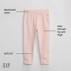 GAP Baby Girls Pull-on Leggings, Camel Beige 814, 0-3 Months US view 2