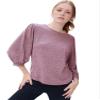 GAP Womens Supersoft Volume Sleeve Knit Shirt, Ruby Wine, X-Small US view 1