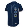 Alpha Phi Omega Lettered Baseball Jersey Large Navy/White view 1
