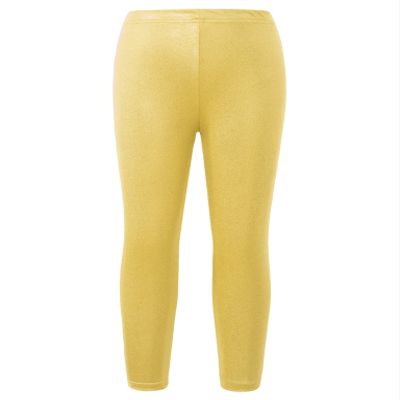 VernLan Kids Girls Shiny Metallic Leggings Tights Footless Long Pants for Dance Performance Athletic Workout Yoga Gold 3-4 Years