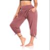 DIBAOLONG Womens Yoga Pants Capri Loose Workout Sweatpants Comfy Lounge Joggers with Pockets Cameo S view 1