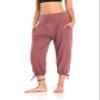 DIBAOLONG Womens Yoga Pants Capri Loose Workout Sweatpants Comfy Lounge Joggers with Pockets Cameo S view 2