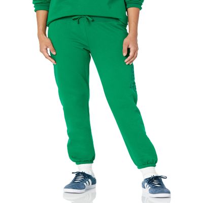 GAP Womens Oversized Logo Fleece Joggers Holiday Green XXL