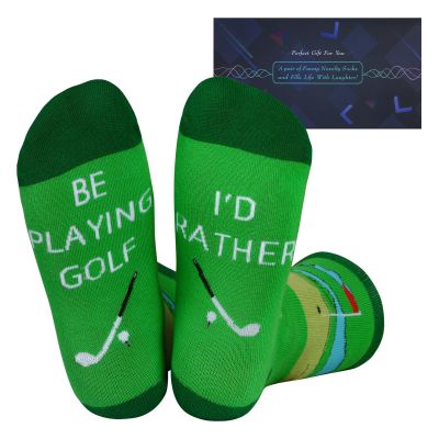 Nirohee Golf Accessories for Men,Golf Socks for Men,Gifts for Golfers,Valentines Day Gifts for Him,Funny Socks for Golfer Dad Husband Borfriend Grandpa