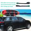 HUIMENG Kayak Roof Rack 4-in-1 Folding Adjustable Bilateral J-Shaped Roof Rack for Kayak/Surf/Ski Roof Carrier Rack with 4 PCS Tie Down Straps On Rooftop Mount on Car SUV Truck Crossbar view 3