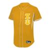 Zeta Psi Lettered Baseball Jersey Small Vegas Gold/White view 1