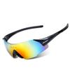 Aiwhlmn Cycling Glasses UV400 Outdoor Sports Eyewear Fashion Frameless Bike Bicycle Sunglasses MTB Goggles Riding Equipment (Black)
