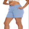 BASUDAM Women's Hiking Shorts Quick Dry Stretch Water Resistant Lightweight Outdoor Zipper Pockets Purple Sage XS view 2