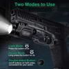 QR-Laser 1200 Lumens Tactical Weapon Mount Light for Handgun with Picatinny Rail, Premium LED Flashlight Type-C Rechargeable with Strobe Function for Pistol Handgun Glock Rifles view 3