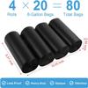 80 Portable Camping Toilet Bags, Biodegradable Porta Potty Bucket Toilet Bags, 8 Gallon Compostable Thickened Trash Garbage Bags view 2
