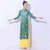 Classical Dance Dress Gauze Folk Dance Clothing Blouse Cheongsam Dance Practice Tops Double Sided Half Sleeve Pink Set XXL view 3