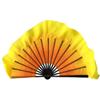 Full Black Real Silk Bamboo Fan Veil Tide (1l+1r) Belly Dance Women Half Moon Circle Fan Double Layer Light Weight 41cm 86cm 36cm 30cm 1pcs Right 1pcs Left view 1