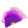 Purple Start Pink Two Silk Veils 1 Pair (1r+1l=2pcs) Chinese Short Silk Dance Fan Semi Circle Silk More Than 76cm 31bamboo 20veil 1pcs Right 1pcs Left view 2