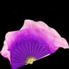 Purple Start Pink Two Silk Veils 1 Pair (1r+1l=2pcs) Chinese Short Silk Dance Fan Semi Circle Silk More Than 76cm 31bamboo 20veil 1pcs Right 1pcs Left view 4