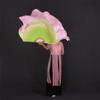 Light Green/Yellow/Pink Gradient Color 16"-34" 1 Pair 100% Silk Bamboo Long Fan Belly Dance Semicircular Veil 86m(36 50cm) 1pcs Right 1pcs Left view 4