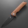 Eafengrow EF973 Folding Knife, D2 Steel Blade Micarta Handle Scale Pocket Knife Folder for Working Camping Hiking EDC Tool Knife(brown) view 2