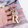 LAXPICOL Gold Keychain Letter R Keychains for Women Men Bag Charms Purse Charms For Handbags Metal Alphabet Initial Letter Key Ring Keychain view 3