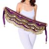 Hip Scarf Belly Dance Egyptian Sexy Hip Scarf Indian Dance Costume Performance Clothing Belly Belt Dance Practice Belt White Silver One Size view 4