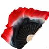Black Red Gradient Yanko Dance Fan Genuine Silk Bamboo Hood Ribs Double Sided 1 Pair 86m(36 50cm) 2pcs Right Hand view 2