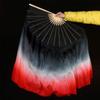 Black Red Gradient Yanko Dance Fan Genuine Silk Bamboo Hood Ribs Double Sided 1 Pair 86m(36 50cm) 2pcs Right Hand view 3