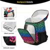 ALAZA Multicolor Leopard Spot Cooler Backpack Reusable Insulated Lunch Bag with Adjustable Shoulder Strap for Women Men Picnic Work College Hiking Camping Office Beach view 3