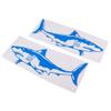 2 Pieces Shark Sticker Decal for Car Truck Kayak Fishing Boat Graphics Accessories - Waterproof, Adhesive, Long Lasting Blue view 1