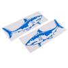 2 Pieces Shark Sticker Decal for Car Truck Kayak Fishing Boat Graphics Accessories - Waterproof, Adhesive, Long Lasting Blue view 3