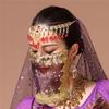 2pcs/Pack Women Belly Dance Tribal Veil Face Egyptian Mask Halloween Accessories Beautiful Sequins Tribal Dance Yellow 17x23cm view 4