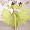 Peri Muwashahat Bellydance Kostum Saidi Gaun Baladi Galabeya Fallahi Abaya Tari Oriental Maxi 5 Piece Set Acara Pakaian Green S view 1