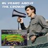 MyMealivos Portable Megaphone Bullhorn 20 Watt Power Megaphone Speaker Voice and Siren/Alarm Modes with Volume Control and Strap (Black) view 2