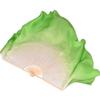 1 Pair of Genuine Silk Fan Veils 2 Pieces of Belly Dance Veils Hand-Rolled Lightweight Bamboo Folding Fan Double Side Gradient Green White 76cm 31cm 20cm 2pcs Right Hand view 1
