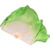 1 Pair of Genuine Silk Fan Veils 2 Pieces of Belly Dance Veils Hand-Rolled Lightweight Bamboo Folding Fan Double Side Gradient Green White 76cm 31cm 20cm 2pcs Right Hand view 2