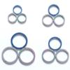 asky 1pcs Titanium Round Carabiner Push Gate Snap Open Hook Spring Buckle Camping (22mm Blue) view 2