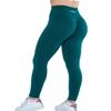 AUROLA Workout Leggings for Women Seamless Scrunch Tights Tummy Control Gym Fitness Girl Sport Active Yoga Pants (S, Deep Teal) view 4