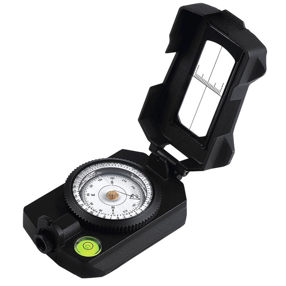 Feilx Military Sighting Compass,Compass Portable Compass, High Precision Fluorescent Night Vision Design, Outdoor Adventure Geological Survey Compass Durable