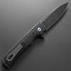 Eafengrow EF973 Folding Knife, D2 Steel Blade Micarta Handle Scale Pocket Knife Folder for Working Camping Hiking EDC Tool Knife(black) view 3
