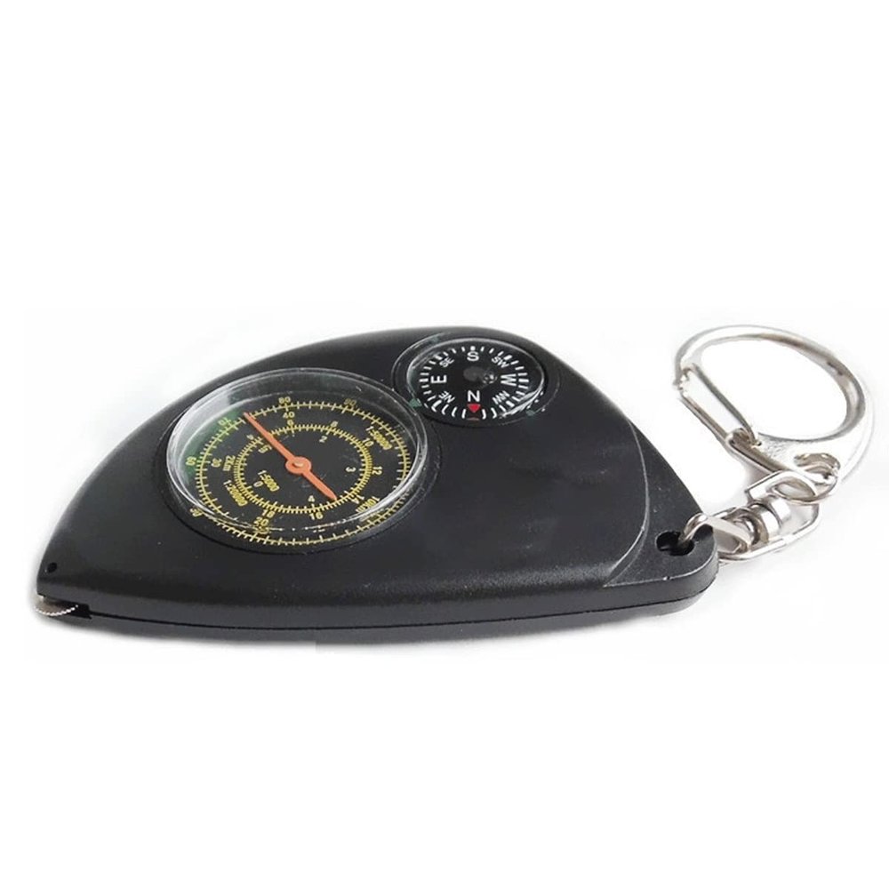 Feilx Portable Outdoor Navigation Compass Tools, for Camping, Hiking and Other Outdoor Activities Durable,Meet Different Needs Design Waterproof Carabiner Outdoor Compass