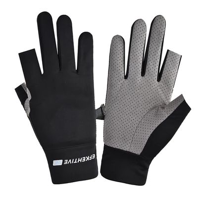 HKSICHENGKEJI Ice Silk Mesh Driving Gloves for Men Women UPF 50+ UV Protection Quick-Dry Cooling Anti-Slip Elastic Gloves for Golf Running Hiking