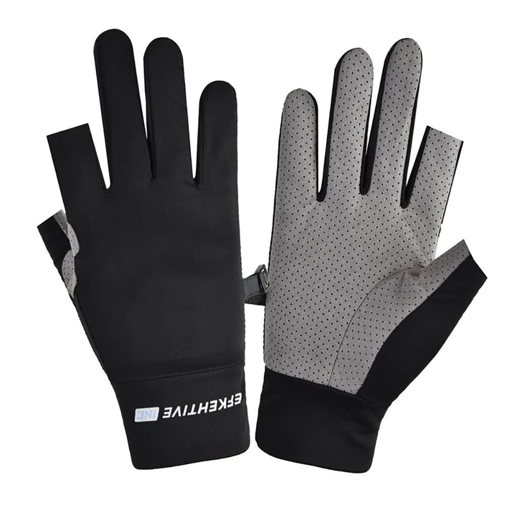 HKSICHENGKEJI Ice Silk Mesh Driving Gloves for Men Women UPF 50+ UV Protection Quick-Dry Cooling Anti-Slip Elastic Gloves for Golf Running Hiking
