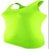 Epic Girl's Racerback Tagless Stretch Tank Top Green XS view 1