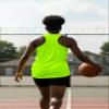 Epic Girl's Racerback Tagless Stretch Tank Top Green XS view 3