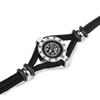 Feilx Compass Titanium Steel Bracelet Rope Adventure Climbing Compass Ornaments Jewelry Outdoors Camping Hiking Wild Navigation Tool (Color : B) view 2