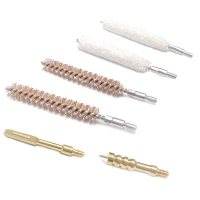 6 Pack Bore Brush/Swab Cleaning Kit Phosphor Bronze Cotton Brushes Brass Jag Slotted Tip, Bore Brushes Mop Brushes for 5.56mm/7.62mm/9mm/12GA
