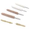 6 Pack Bore Brush/Swab Cleaning Kit Phosphor Bronze Cotton Brushes Brass Jag Slotted Tip, Bore Brushes Mop Brushes for 5.56mm/7.62mm/9mm/12GA