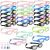 Konohan 24 Pack Swim Goggles Bulk for Kids adult Pool Goggles Anti Fog Silicone No Leak Swimming Glasses for Men Women Youth(Bright Color) view 1