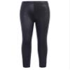 FEESHOW Kids Girls Shinny Metallic Footless Tights Elastic Waistband Stretchy Slim Fit Dance Yoga Workout Legging Black 5-6 Years view 1