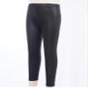 FEESHOW Kids Girls Shinny Metallic Footless Tights Elastic Waistband Stretchy Slim Fit Dance Yoga Workout Legging Black 5-6 Years view 4