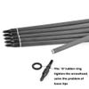 ZSHJGJR 30 Inch Pure Carbon Arrows 600 Spine Archery Hunting Arrows with Removable Tips Natural Feather Fletching Targeting Arrows for Compound & Recurve & Traditional Bow 6/12pcs (Orange, 12) view 4